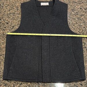 Filson Dark Gray Wool Vest